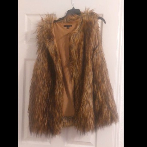 Signature Studio Faux Fur Vest M - Picture 3 of 5